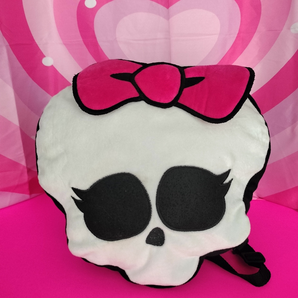 Plush Kawaii Skull Backpack